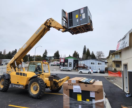 Installing a new packaged HVAC unit