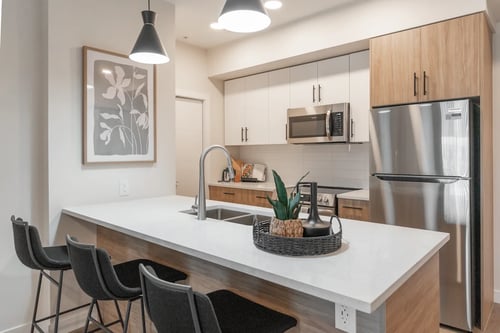 Kitchen at Vista Apartments at Edgemont in Edmonton, AB