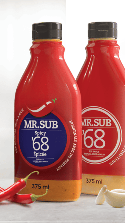 Mr.Sub sauces to pair with any sandwich or side. 