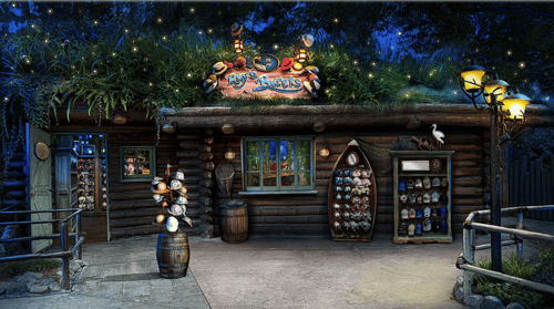 Ray's Berets shop located in Bayou Country at Disneyland Park Anaheim, CA