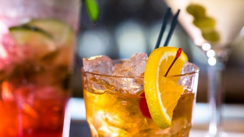 Cocktails at Mountain Bar in Caesars Atlantic City.