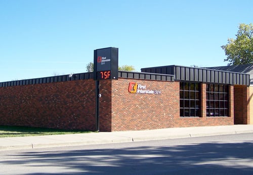 Exterior image of First Interstate Bank in New Underwood, South Dakota.