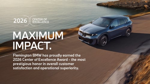 Flemington BMW has proudly earned the 2026 Center of Excellence Award- the most prestigious honor in overall customer satisfaction and operational superiority.