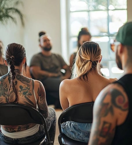 Group therapy at Anchor Behavioral Health Albuquerque.