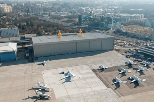 Location at Geneva Airport south area