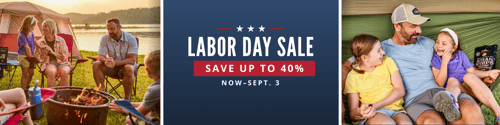 Save up to 40% at the Cabela's Labor Day Sale