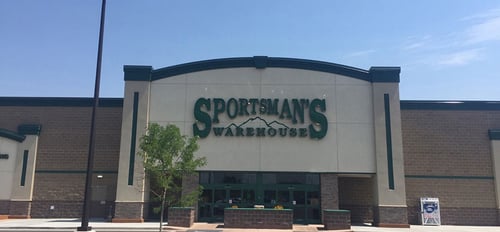 The front entrance of Sportsman's Warehouse in South Jordan