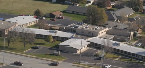 Avera Brady Health and Rehab, Mitchell, SD aerial view.