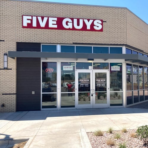 Five Guys at 14535 E. Alameda Ave. in Aurora CO.