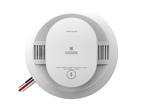 Smoke Alarm, Hardwired with AA Backup Battery