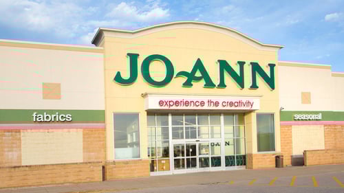 Front facade of Jo-ann Fabrics and Crafts