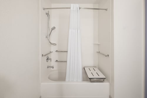 ADA/Handicap accessible guest bathroom with a mobility tub.