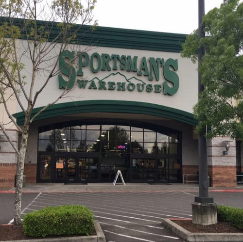 The front entrance of Sportsman's Warehouse in Hillsboro