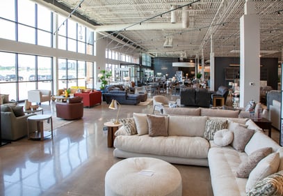 Bloomington Slumberland Furniture window wall