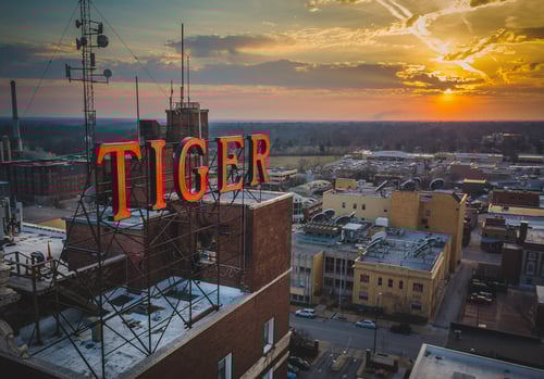 The Tiger Hotel located near University of Missouri campus