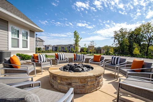 Fire Pit at River Crossing Apartments in St. Charles, MO 63303