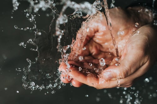 Clean Water in Hands