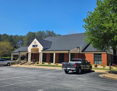 Outside view of the State Employees' Credit Union Rutherfordton branch