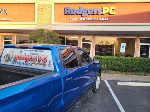 RodgersPC computer repair storefront Belton TX