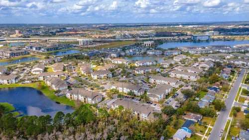 Aerial View at The Villages on Millenia Apartments, Orlando, FL