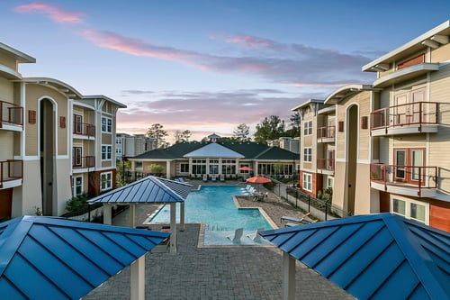 Resort-Style Pool with Cabanas