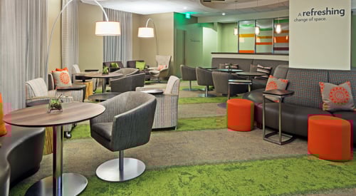 Relax in the welcoming social space at EVEN Hotel Rockville