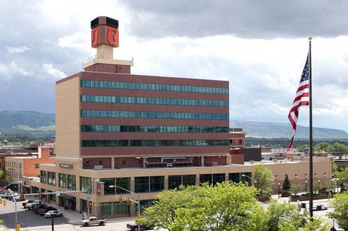 Exterior image of First Interstate Bank in Casper, Wyoming.