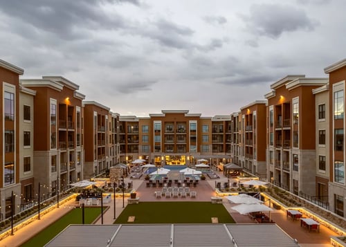 Outdoor Terrace at The Residences at Galleria in Overland Park, KS 66211