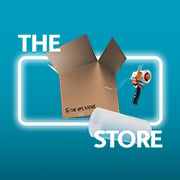 The UPS Store box and packing tape