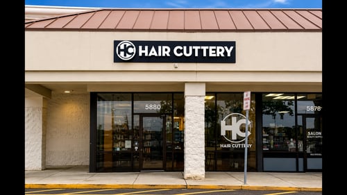 Outside the Hair Cuttery salon in  Vero Beach