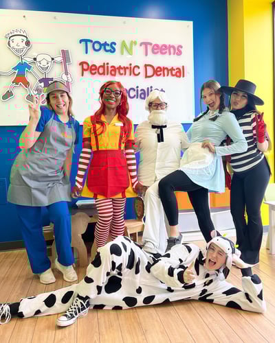 tots n' teens pediatric dental specialist costume content
