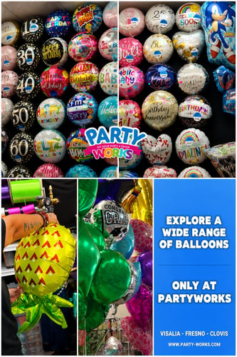 #PartyWorks #PartySupplies #CustomBalloons #FoilBalloons #BirthdayBalloons #GraduationBalloons #BabyShowerBalloons #CelebrationDecor #BalloonShop #PartyDecor #EventSupplies #VisaliaCA #FresnoCA #ClovisCA #PartyPlanning #BalloonDecor #SpecialOccasions #PartyStore #LocalBusiness #BalloonArrangements
