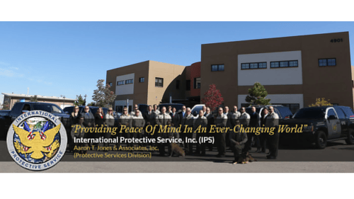 security officers standing in front of building