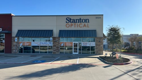 Storefront at Stanton Optical store Fort Worth, TX 76177