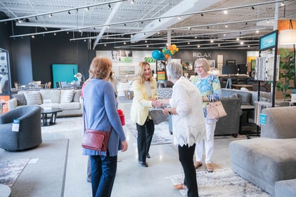 Sunset Hills Slumberland Furniture people shaking hands