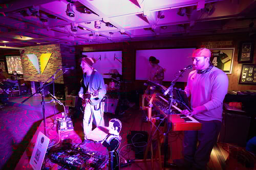 Band plays at the tram club