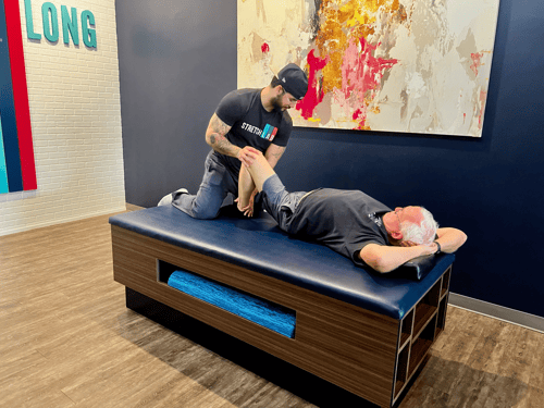 Experience personalized 1-on-1 assisted stretching sessions that enhance flexibility, improve posture, and reduce the risk of injury. Under expert guidance from a dedicated Flexologist, these sessions boost circulation, accelerate recovery, and ease muscle soreness. This holistic approach not only alleviates stress but also supports your overall physical and mental well-being.
Come and give us a try!