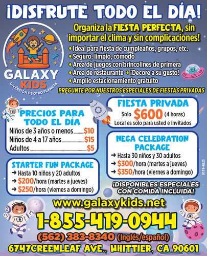 Galaxy Kids - Party packages