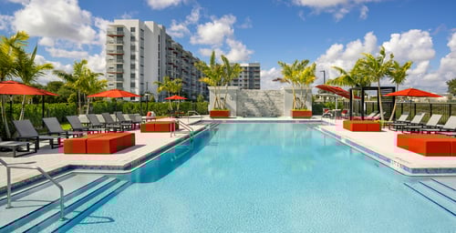 Resort-Inspired Pool at Vista Sur luxury apartments in Homestead, FL