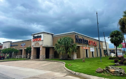Storefront at Stanton Optical store in Beaumont, TX 77706