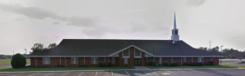 Picture of the building used by the Church of Jesus Christ of Latter-day Saints in Edwardsville, Illinois.