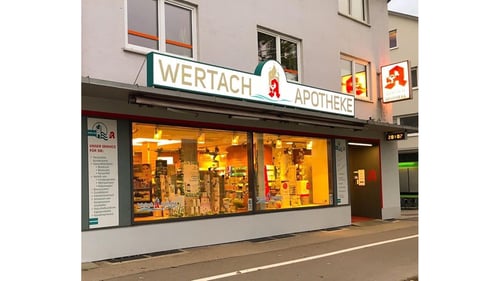 Aussenansicht der Wertach-Apotheke