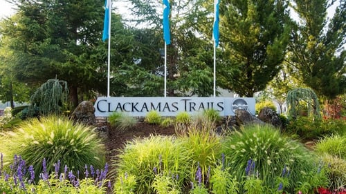 Monument Sign at Clackamas Trails Apartments, Oregon, 97222