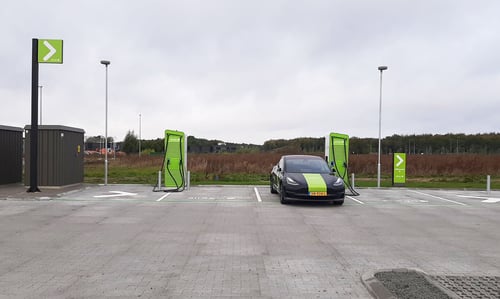 EV charging station Allego Odense