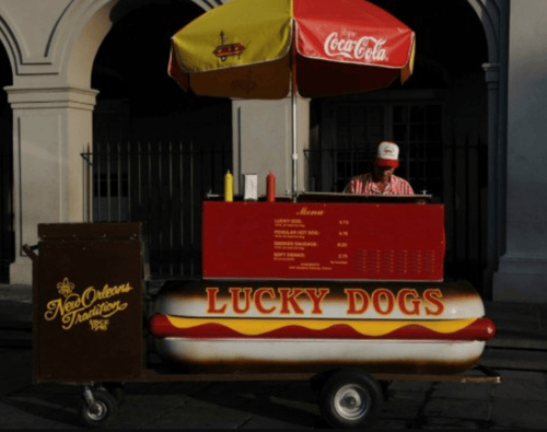 Get Your Late Night Hot Dog Fix 7 Days a Week at Lucky Dogs - Conveniently Located at Caesars New Orleans Hotel & Casino