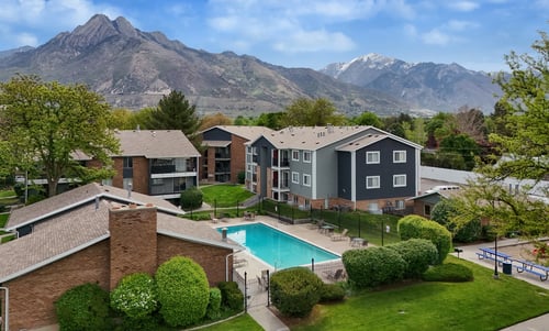 Community Outdoors and Landscape at Hidden Meadows Apartments in Holladay, UT 84117