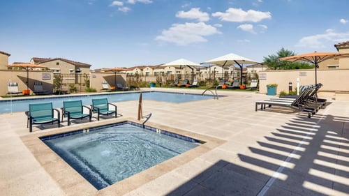 pool and spa at avilla meadows in Surprise, AZ
