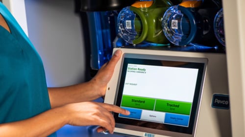 Pevco Beam Delivery Management Station
With user-friendly touchscreen controls, an ergonomic design and seamlessly integrated technology, Pevco Beam reduces errors and turnaround times, empowering clinicians to focus on patient care.