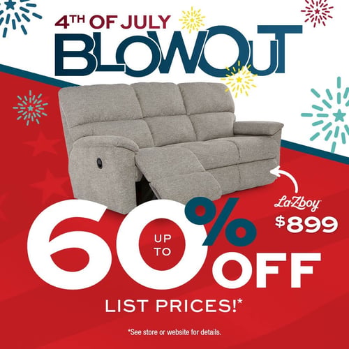 4th of July Blowout, up to 60% off list prices.