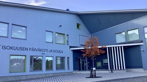 Vuoreksen koulun Isokuusen koulutalo.